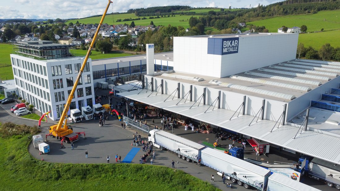 Metallhandel BIKAR aus Raumland von oben